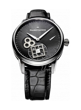Maurice Lacroix Masterpiece Roue Carree Seconde Grå/Läder Ø43 mm Maurice Lacroix Masterpiece Roue Carree Seconde Grå/Läder Ø43 mm
