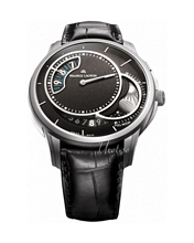 Maurice Lacroix Pontos Decentrique Phases De Lune Svart/L�der �4