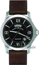 Maurice Lacroix Pontos Day Date Black Dial Leather