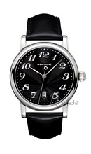 Montblanc Star Quartz Steel Black Dial