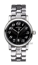 Montblanc Star Quartz Steel Black Dial Montblanc Star Quartz Steel Black Dial