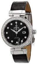 Omega Ladymatic Black Dial Croco Strap Omega Ladymatic Black Dial Croco Strap