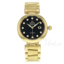 Omega Ladymatic Black Dial Yellow Gold Bracelet Omega Ladymatic Black Dial Yellow Gold Bracelet