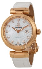 Omega Ladymatic MOP, White Dial Croco Strap Omega Ladymatic MOP, White Dial Croco Strap