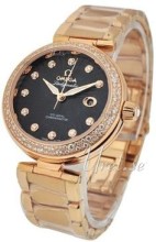 Omega Ladymatic Black Dial Rose Gold Bracelet Omega Ladymatic Black Dial Rose Gold Bracelet
