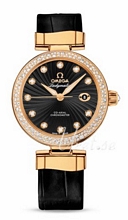 Omega Ladymatic Black Dial Croco Strap Omega Ladymatic Black Dial Croco Strap