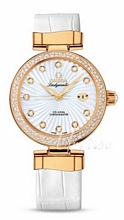 Omega Ladymatic MOP, White Dial Croco Strap Omega Ladymatic MOP, White Dial Croco Strap