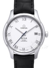 Omega De Ville Silver Dial Croco Strap