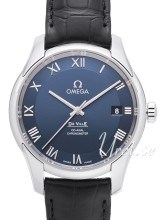 Omega De Ville Blue Dial Croco Strap