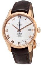 Omega De Ville Silver Dial Croco Strap