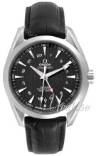 Omega Seamaster Aqua Terra 150 M GMT Svart/L�der �43 mm