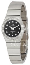 Omega Constellation Brushed 24 mm Steel Black Dial
