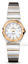 Omega Constellation Polished 24 mm Yellow Gold Steel MOP Dial