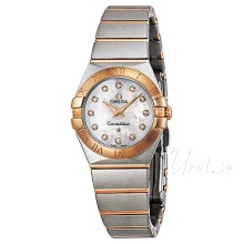 Omega Constellation Brushed 24 mm Rose Gold Steel MOP Dial