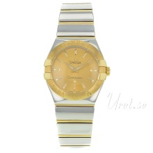 Omega Constellation Polished 27 mm Yellow Gold Steel Champagne D Omega Constellation Polished 27 mm Yellow Gold Steel Champagne D