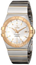 Omega Constellation Yellow Gold Steel Silver Dial Bracelet