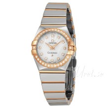 Omega Constellation Polished 24 mm Rose Gold Steel MOP Dial