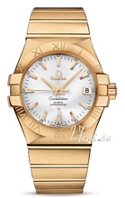 Omega Constellation Yellow Gold Silver Dial Bracelet