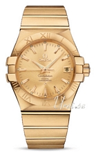 Omega Constellation Yellow Gold Champagne Dial Bracelet