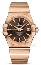 Omega Constellation Rose Gold Brown Dial Bracelet