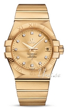 Omega Constellation Yellow Gold Champagne Dial Bracelet
