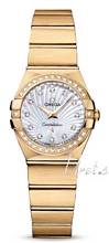 Omega Constellation Brushed 24 mm Yellow Gold MOP Dial