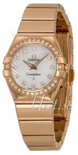 Omega Constellation Polished 24 mm Rose Gold MOP Dial