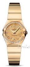 Omega Constellation Polished 24 mm Yellow Gold Champagne Dial
