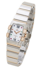 Omega Constellation Quadrella Two Tone MOP Dial