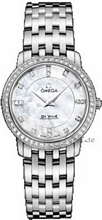 Omega De Ville Ladies Steel MOP, White Dial