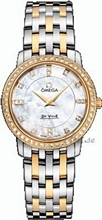 Omega De Ville Ladies Rose Gold/Steel MOP, White Dial