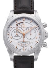 Omega De Ville Chronoscope White Dial Leather