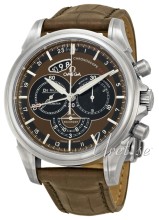 Omega De Ville Chronoscope Brown Dial Leather