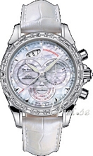 Omega De Ville Chronoscope MOP Dial Leather