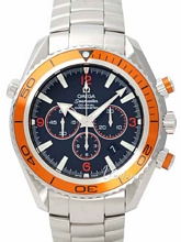Omega Seamaster Planet Ocean XL Chronograph Black Dial Bracelet