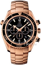 Omega Seamaster Planet Ocean XL Black Dial Rose Gold