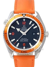 Omega Seamaster Planet Ocean XL Black Dial Rubber