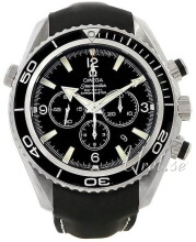 Omega Seamaster Planet Ocean XL Chronograph Black Dial Rubber