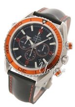 Omega Seamaster Planet Ocean XL Chronograph Black Rubber Orange