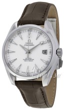 Omega Seamaster Aqua Terra Silver Dial Leather