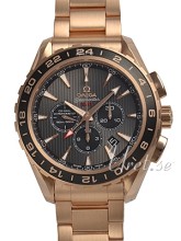 Omega Seamaster Aqua Terra Chronograph Rose Gold Grey Dial Brace