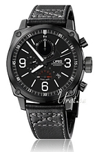 Oris Aviation BC4 Chronograph Svart/L�der �45 mm