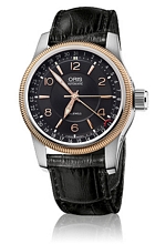 Oris Aviation Big Crown Pointer Date Svart/L�der �40 mm