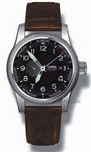 Oris Aviation Big Crown Small Second Steel Black Dial