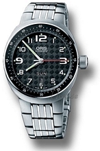 Oris Motor Sport TT3 Day Date Steel Carbon, Black Dial