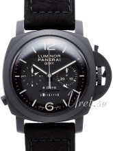 Panerai Manifattura Ceramic 8 Days Chrono Monopulsante GMT Black