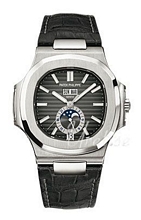 Patek Philippe Nautilus Black Dial Croco Strap Patek Philippe Nautilus Black Dial Croco Strap