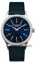 Patek Philippe Calatrava Blue Dial White Gold