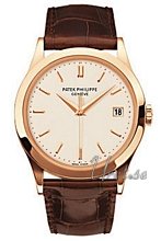 Patek Philippe Calatrava Silver Dial Rose Gold