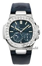 Patek Philippe Nautilus Blue Dial White Gold